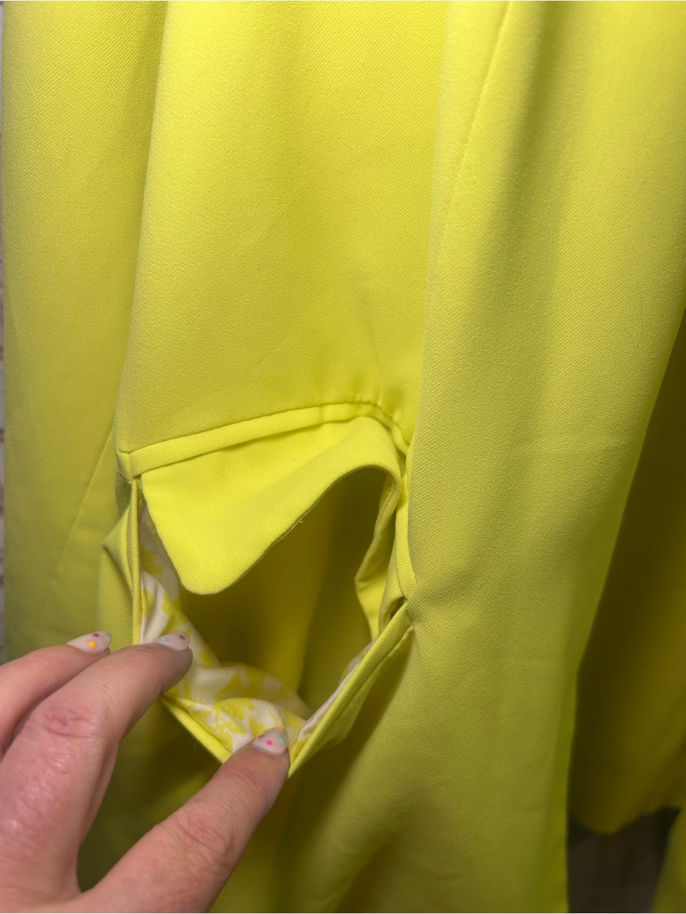 Skies Are Blue Neon Yellow Blazer & Sweater Tank Set Bright Chartreuse Suiting - Picture 6 of 11